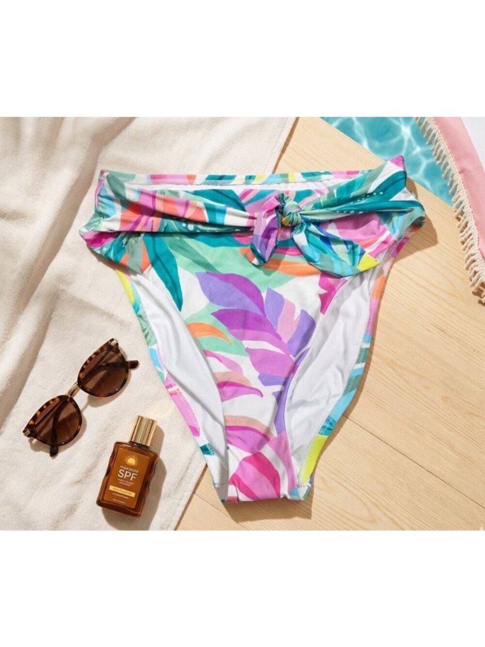 NWT - Sunshine 79 Fantasy Vacation High Rise Swim Bottoms, Size 8